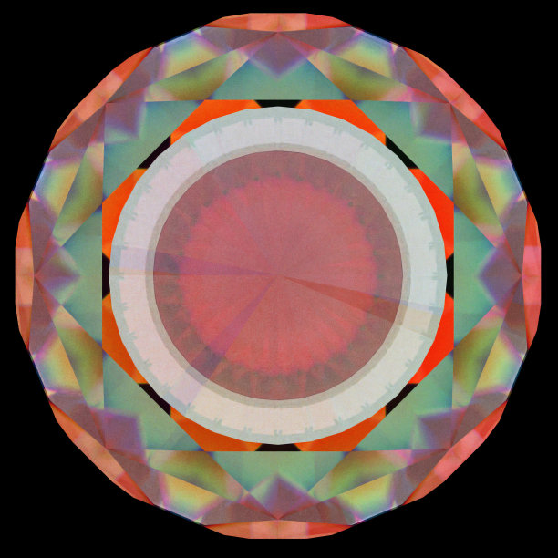 圆形彩色折光纹