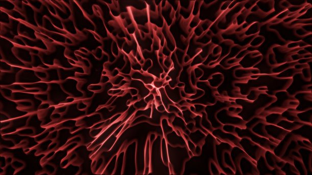 炫彩流动的火焰抽象图案