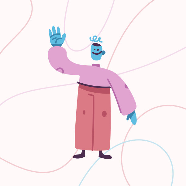 动态姿态卡通吉祥物造型