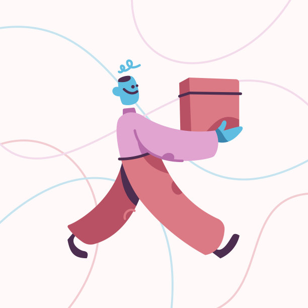 动态姿态卡通吉祥物造型