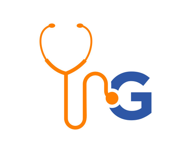 g字母医院logo标志设计
