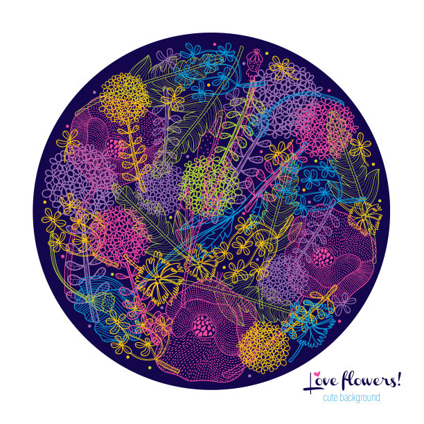 可爱矢量度假元素绿色