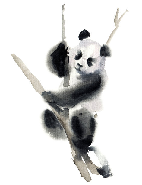 熊猫民俗画