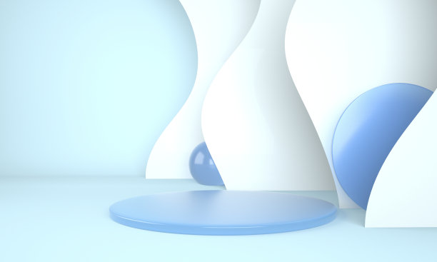 浅蓝色商务科技背景