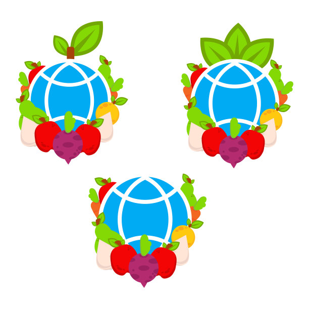 爱心农业产品标识logo