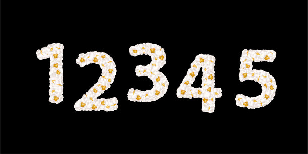 爆米花设计字体