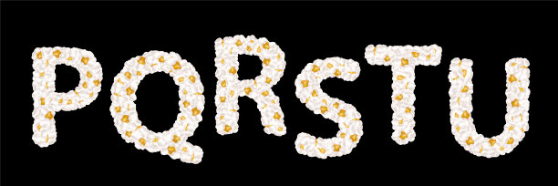 爆米花设计字体