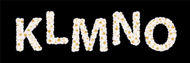 爆米花设计字体