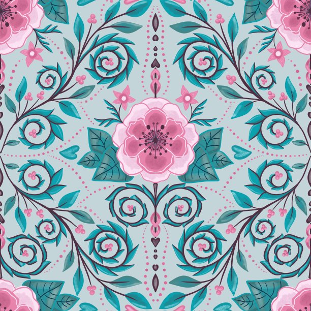 奢华皇室艺术图案壁纸