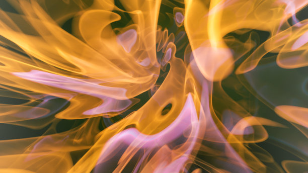 炫彩流动的火焰抽象图案