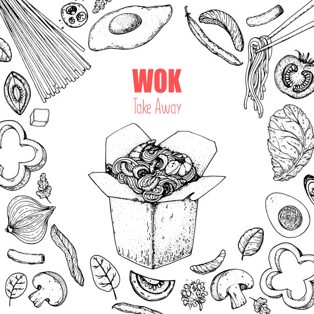 朝鲜大米包装插画