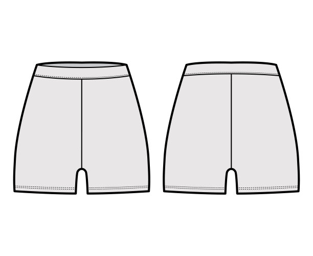针织短裤模板