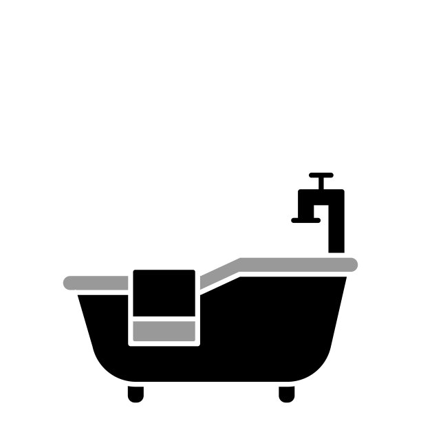 商务奢华洗浴标牌