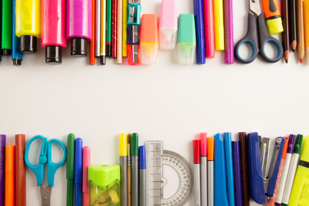 蜡笔,铅笔,光谱色