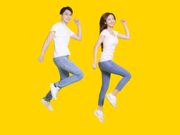 leaping