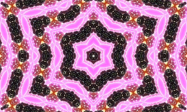 精美圆形渐变花纹图案