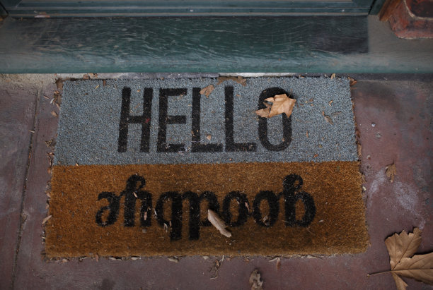 欢迎光临门口垫