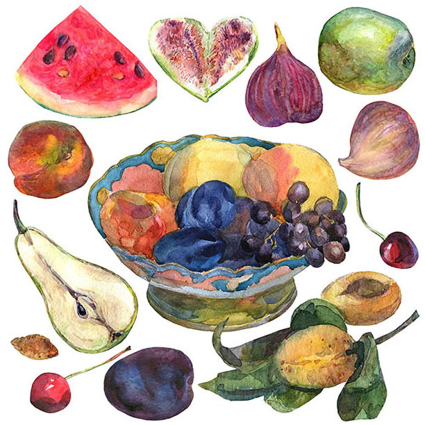 无花果插画包装