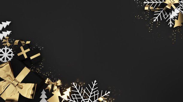 黑金色婚礼效果图