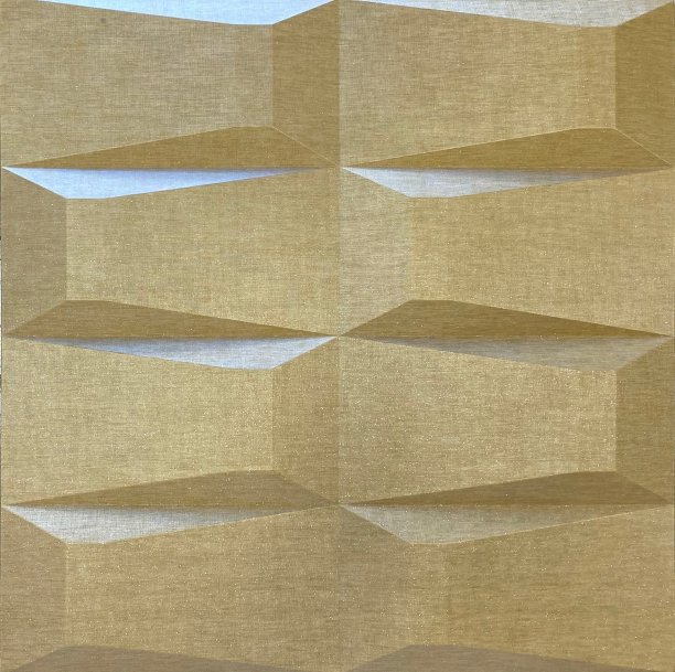 金色几何线条无缝图案