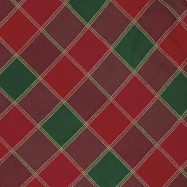 红绿格子布纹