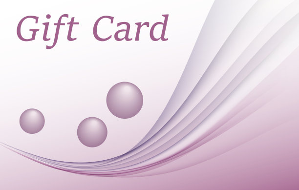 紫色线条会员卡设计
