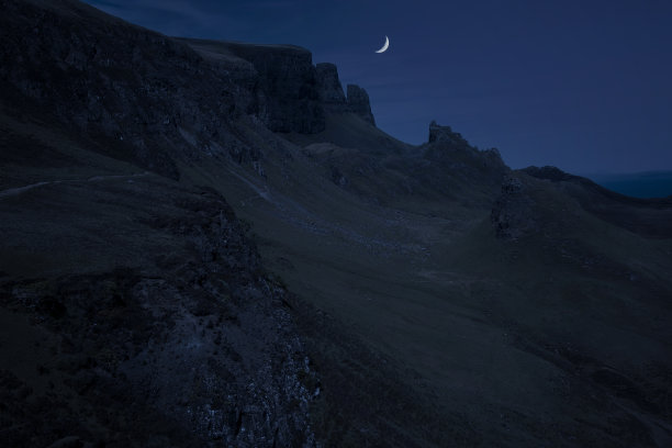苏格兰原野月夜