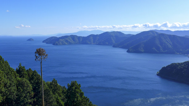 绿水青山 环境日 山峰湖水