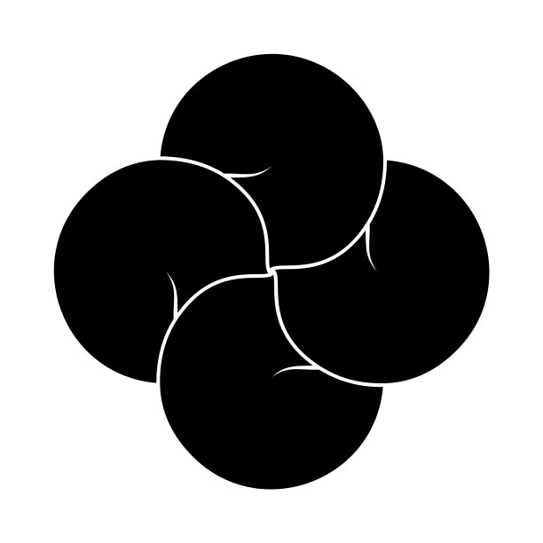 圆形徽章现代扁平风格图