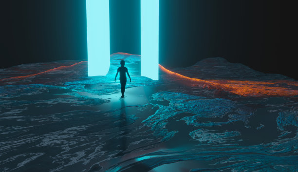 科技感蓝色光效