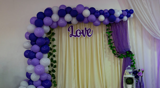 紫色婚礼效果图