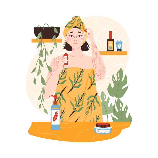 日常生活场景插画