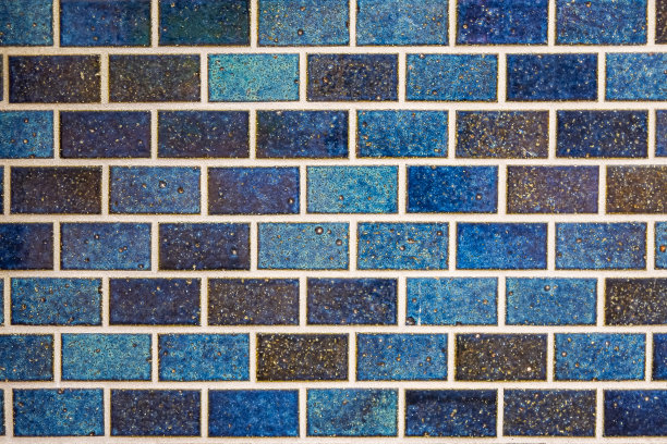 蓝调几何图案无缝背景