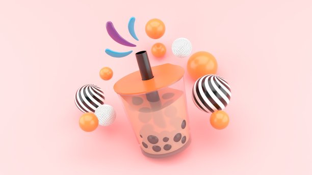 3d奶茶杯