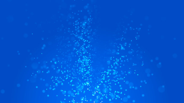 蓝色动感飘逸线条背景图