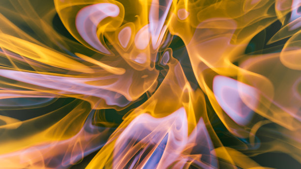 炫彩流动的火焰抽象图案