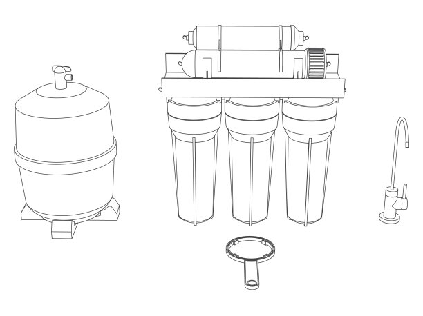 净水过滤示意图