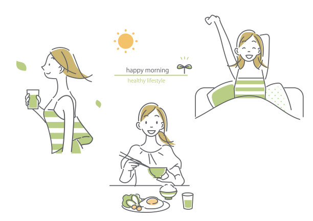 日常生活场景插画