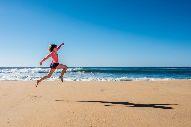 leaping