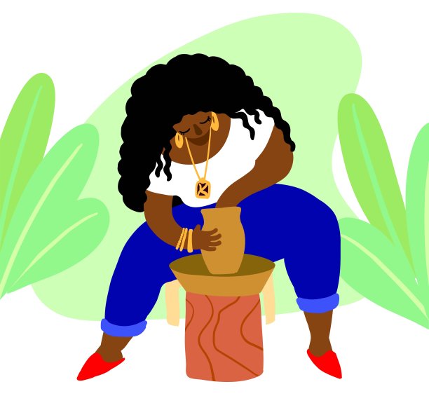 扁平矢量人物绘制