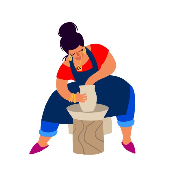 扁平矢量人物绘制