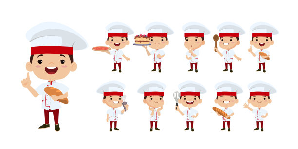 卡通厨师形象