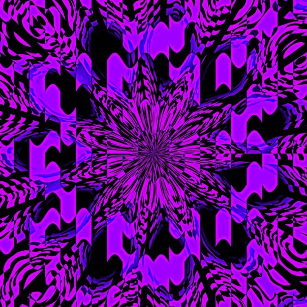 紫蓝几何花纹无缝图案