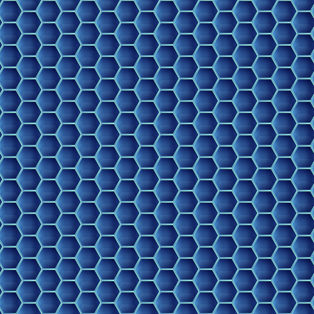蓝调几何图案无缝背景