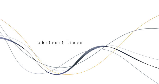 彩色抽象线条背景