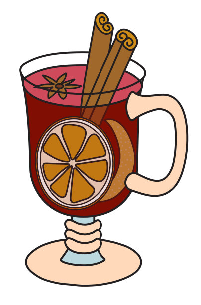 热甜红酒