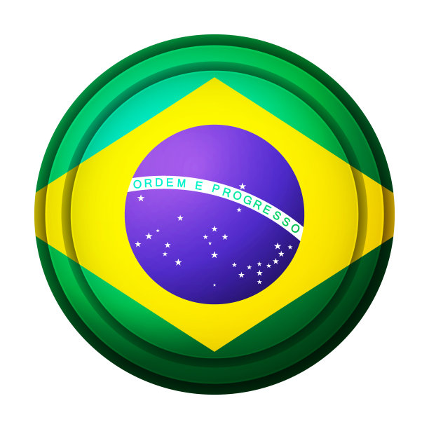 圆形徽章现代扁平风格图