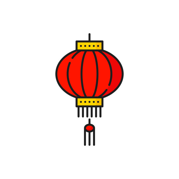 传统,贺卡,灯笼