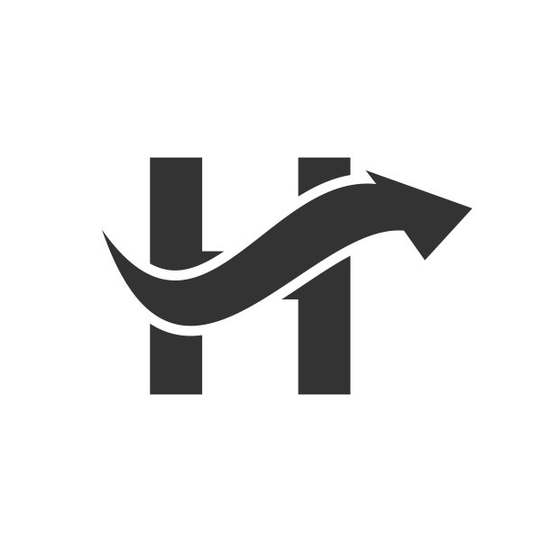 金融管理投资h字母logo设计