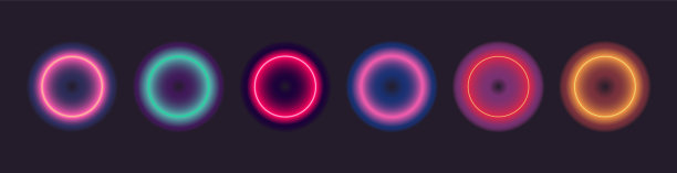 紫色光圈背景霓虹背景